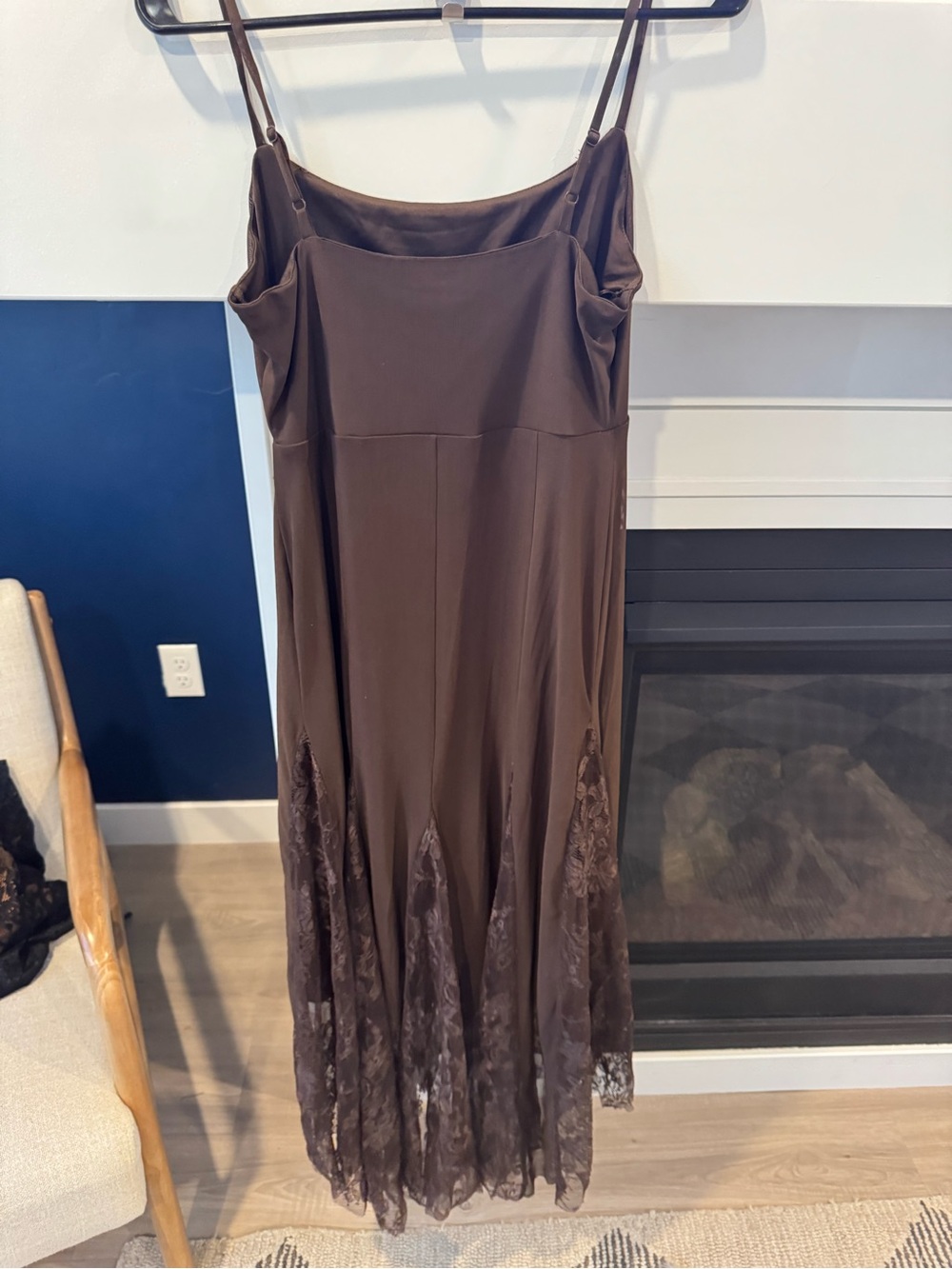 Steve Madden Women's Vita Midi Dress Chocolate Small New - Picture 6 of 7